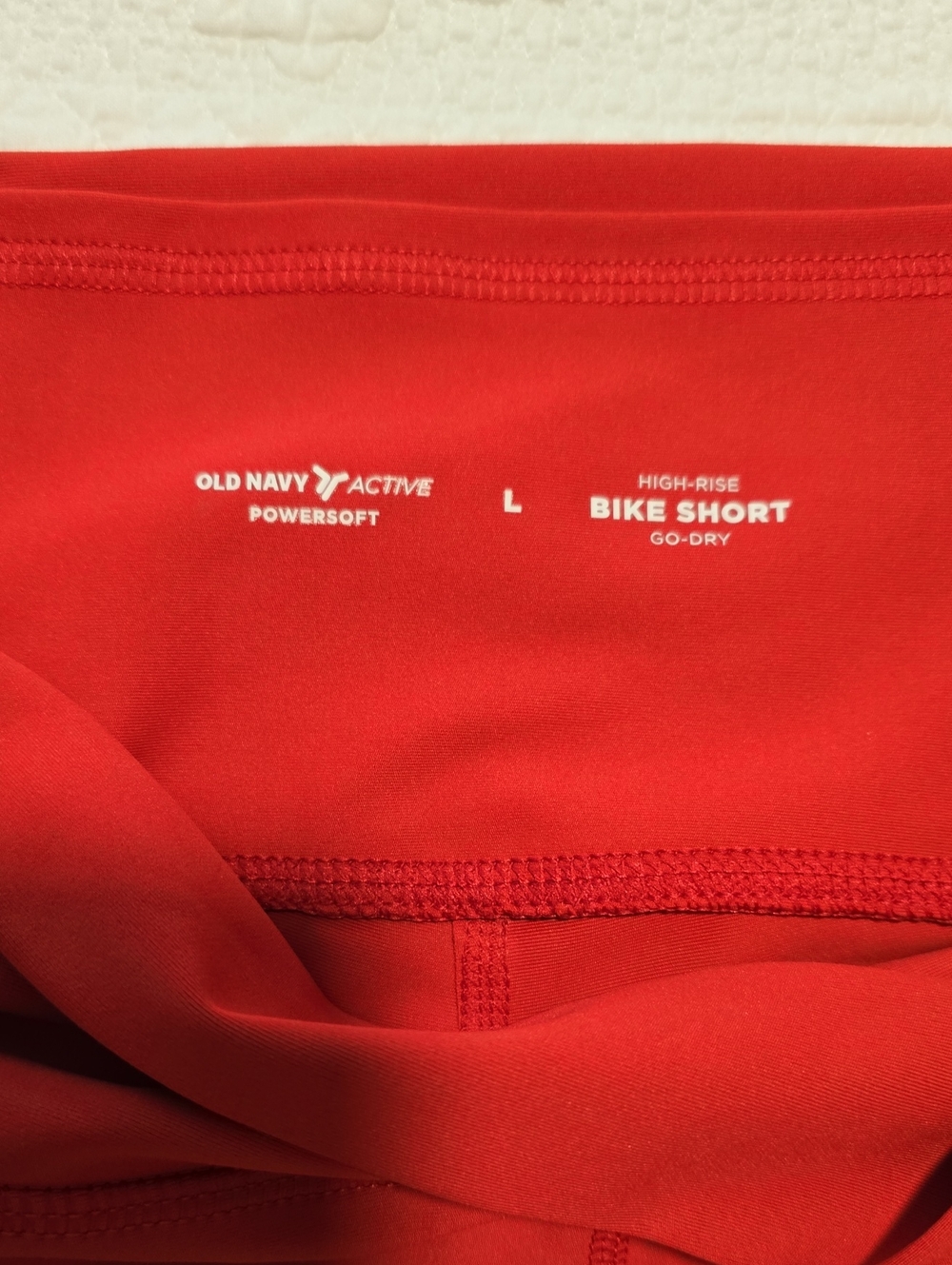 Old Navy Active High-Rise Bike Shorts in Bright Red